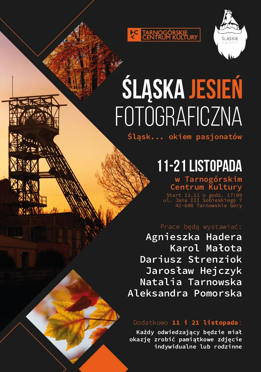 Plakat promujący wydarzenie śląska Jesień Fotograficzna