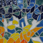 zdjęcie przedstawiające kolorową cermiaczną mozaikę