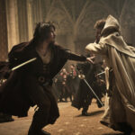zdjęcia historyczne przedstawia inscenizację bitwy do filmu Trzej Muszkieterowie: D'Artagnan